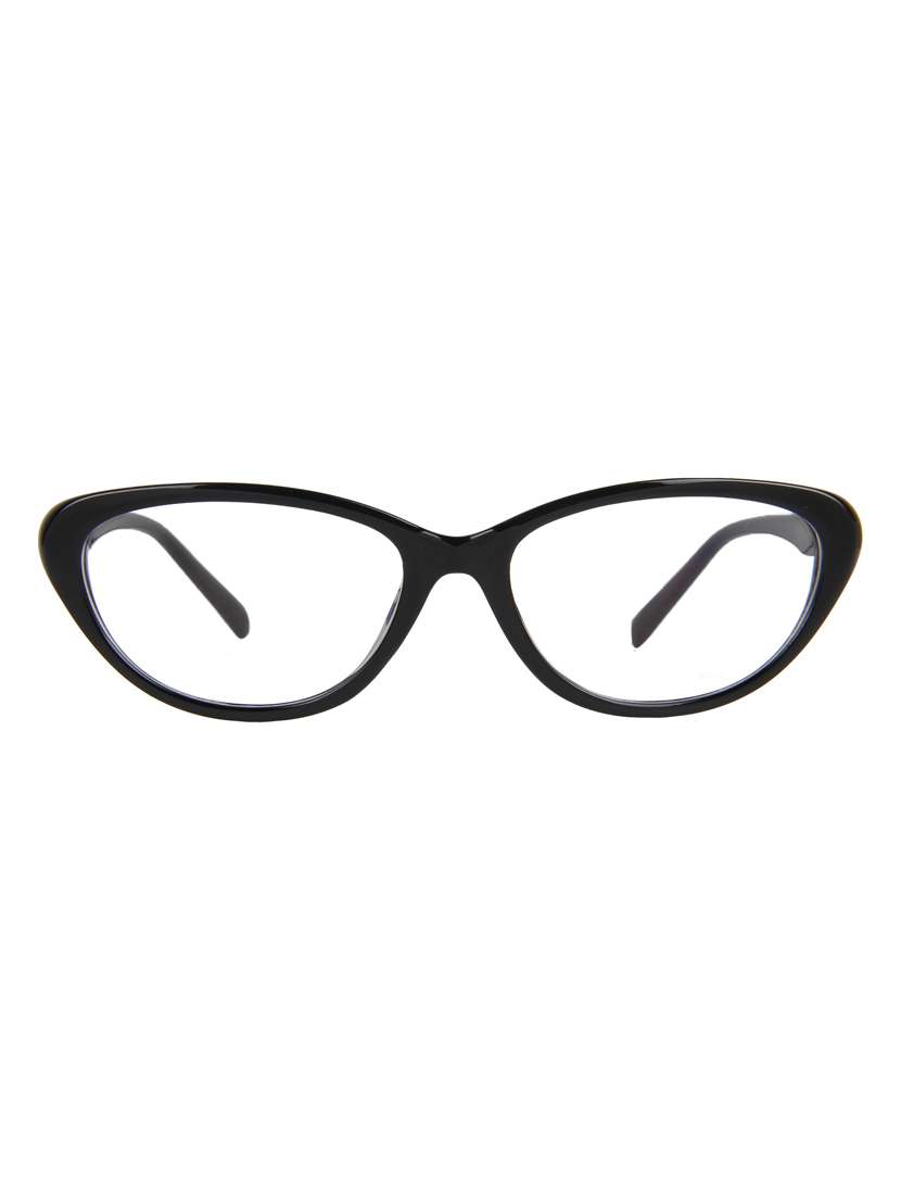 zyaden black cat-eye eyewear frame for womens 61