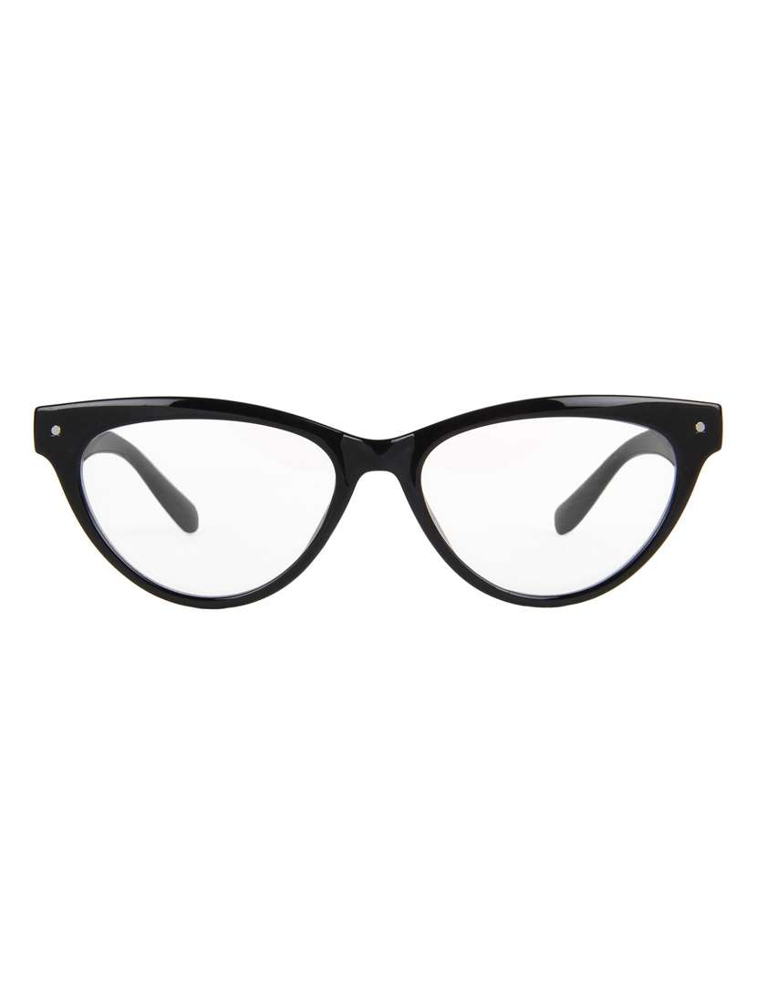 zyaden black cat-eye eyewear frame for womens 75