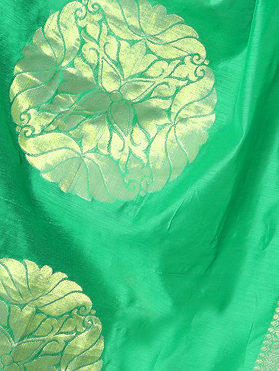 green chanderi dupatta - 15128316 -  Standard Image - 1