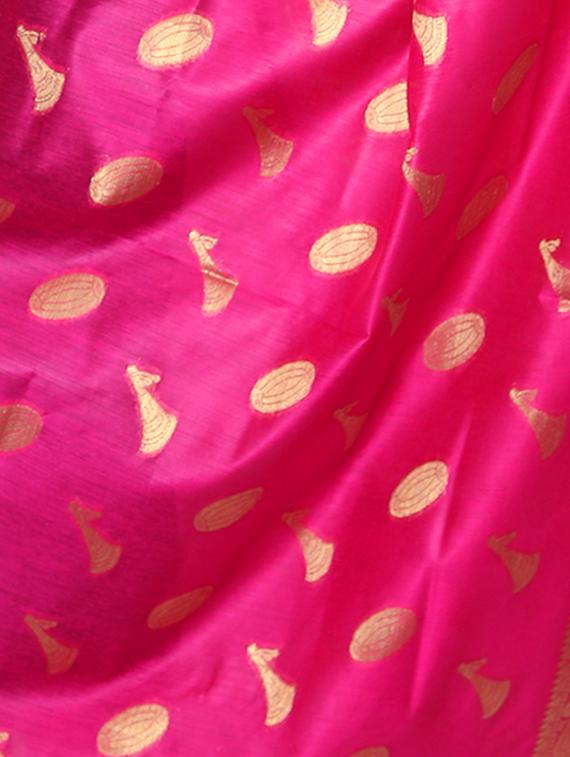 pink chanderi dupatta - 15128320 - Standard Image - 1