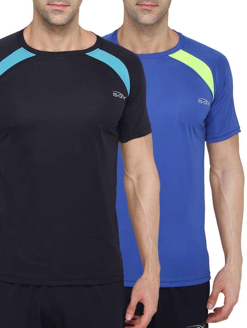 multi colored cotton combos t-shirt (set of 2)