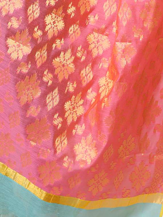 pink chanderi dupatta - 15132539 -  Standard Image - 1