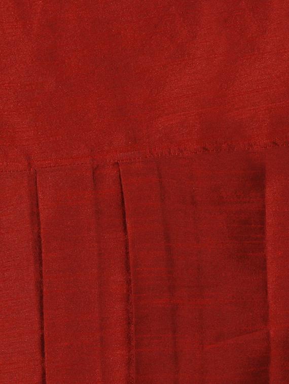 maroon silk blend dhoti - 15132813 - Standard Image - 4