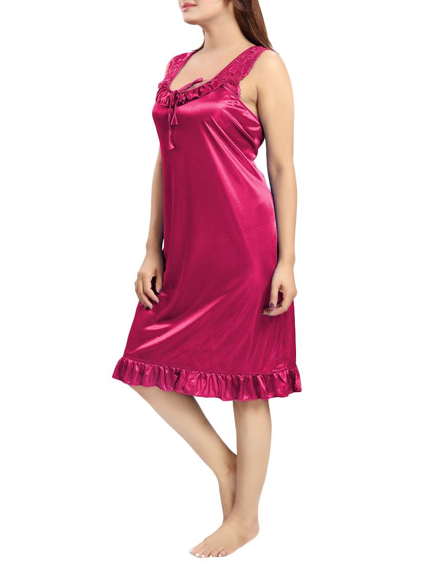pink satin nighty - 15143293 -  Standard Image - 1