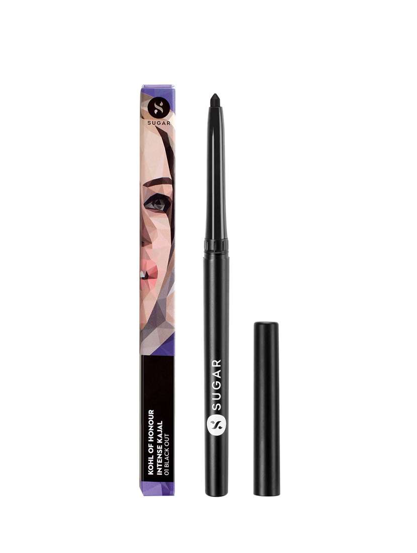 sugar kohl of honour intense kajal - 01 black out (black/single blister)