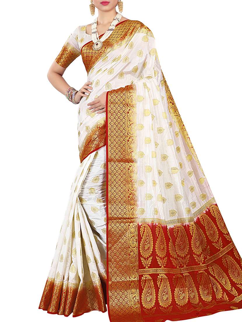 Zari motifs banarasi saree with blouse