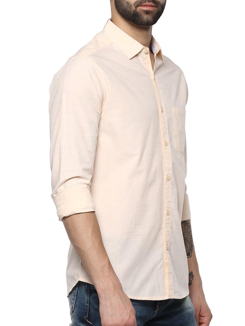 beige cotton casual shirt - 15147828 -  Standard Image - 1