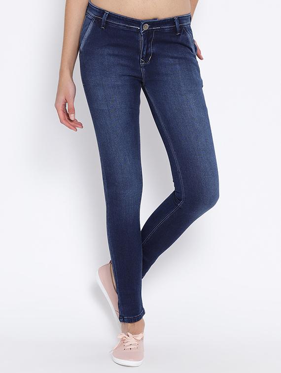 women's plain slim fit jeans