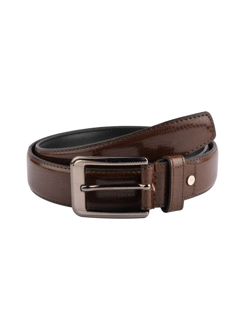 brown fabric belt