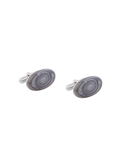 grey metal cufflink - 15159220 -  Standard Image - 0