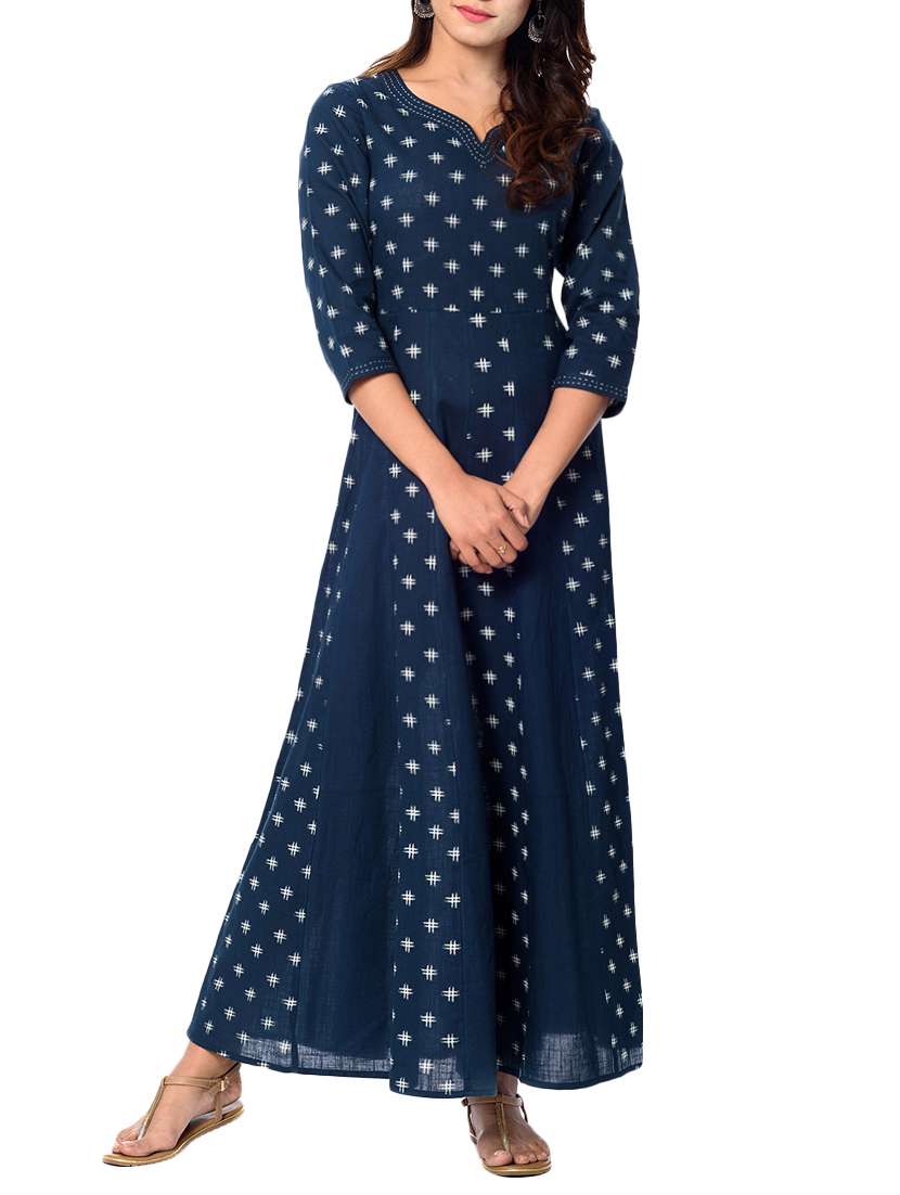 anarkali geometrical kurta