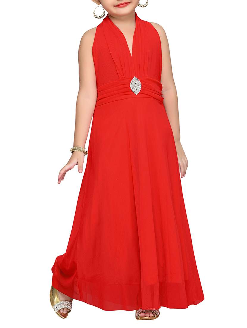 red net gown