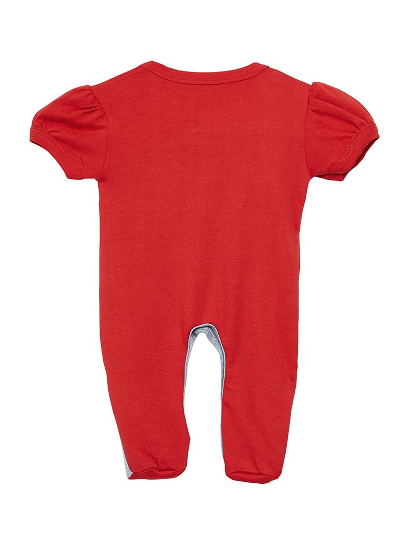red cotton romper - 15160334 - Standard Image - 1