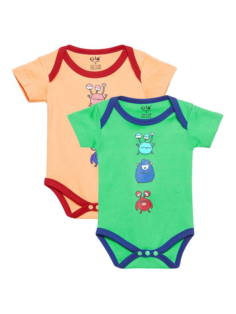 multi colored cotton onsies