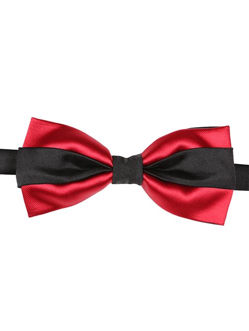 red micro fiber bow tie - 15160572 -  Standard Image - 0