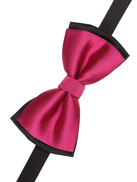 purple micro fiber bow tie - 15160579 -  Standard Image - 1