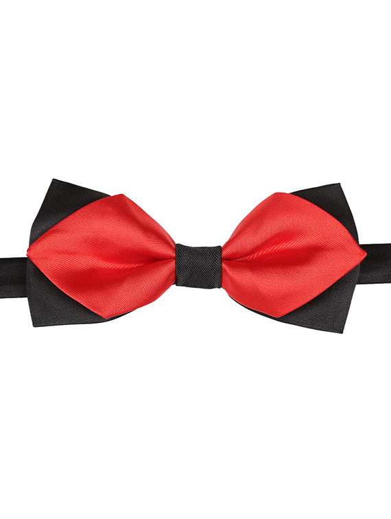 red micro fiber bow tie