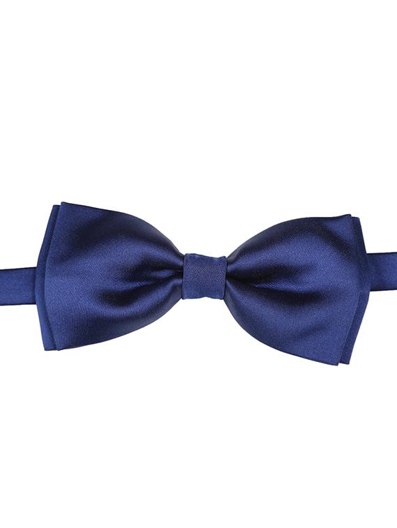 blue micro fiber bow tie - 15160585 - Zoom Image - 0