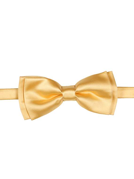 yellow micro fiber bow tie