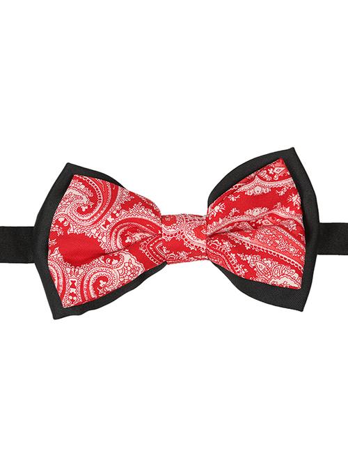 red micro fiber bow tie - 15160594 -  Standard Image - 0