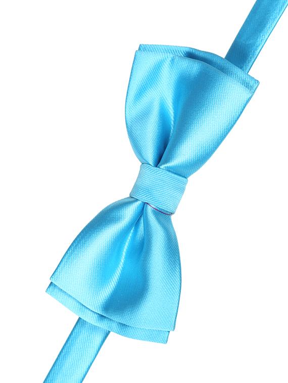 blue micro fiber bow tie - 15160595 -  Standard Image - 1