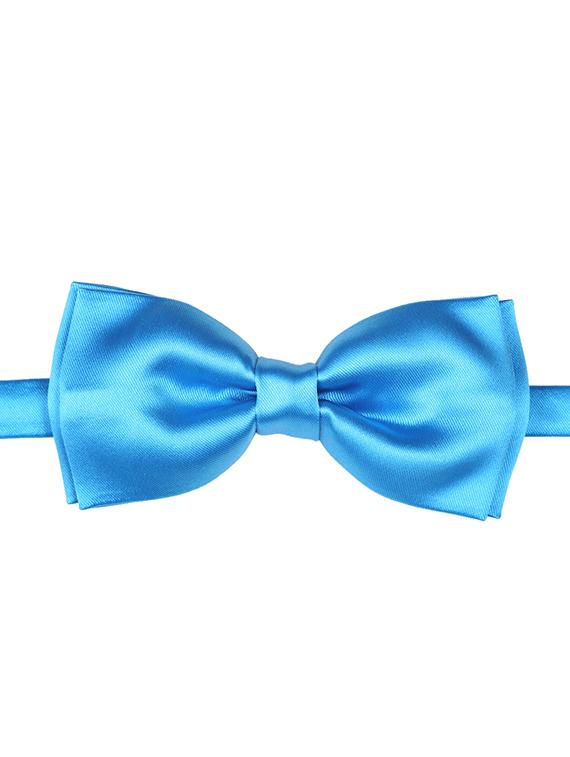 blue micro fiber bow tie - 15160596 - Zoom Image - 0