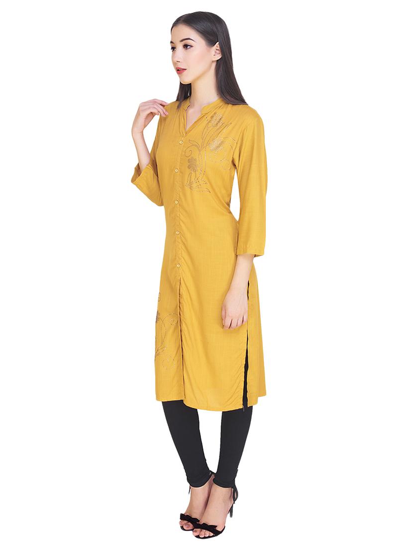 women's straight kurta - 15161115 - Standard Image - 1