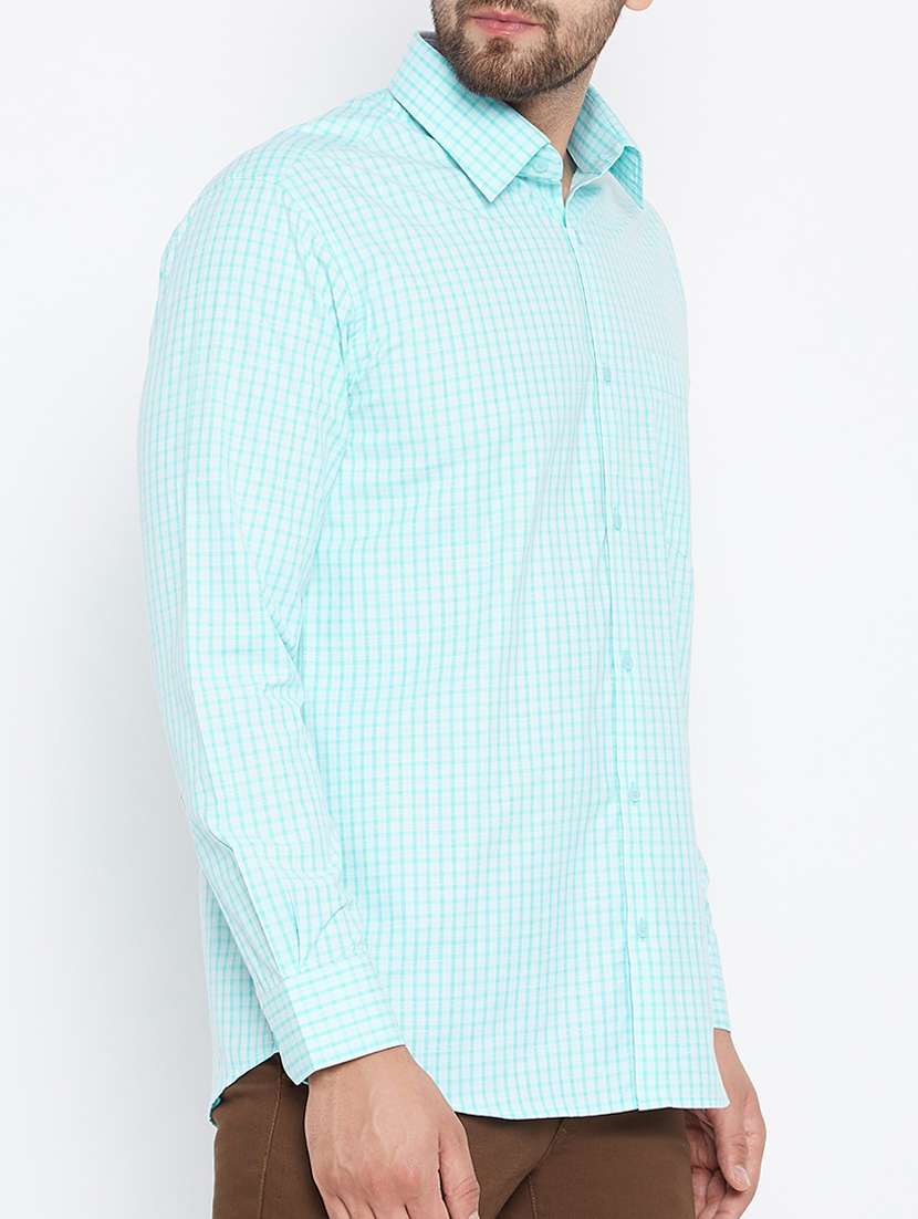 blue cotton casual shirt - 15162071 -  Standard Image - 1