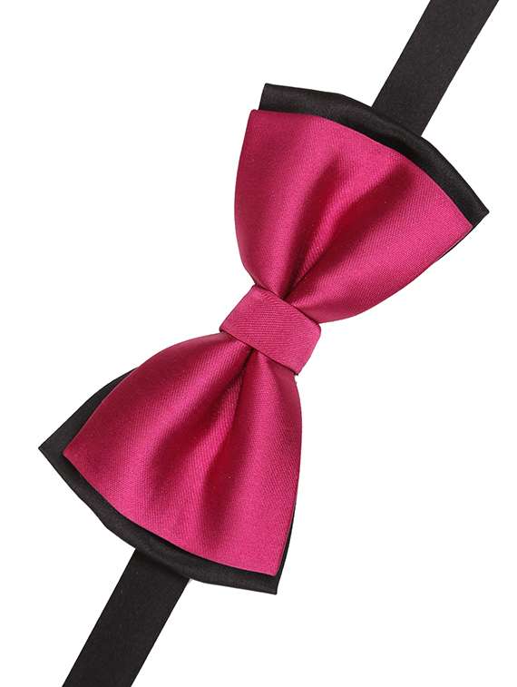 pink micro fiber bow tie - 15162951 -  Standard Image - 1