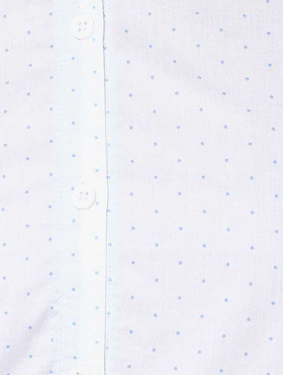 White Cotton Printed Shirt - 15163511 -  Standard Image - 4