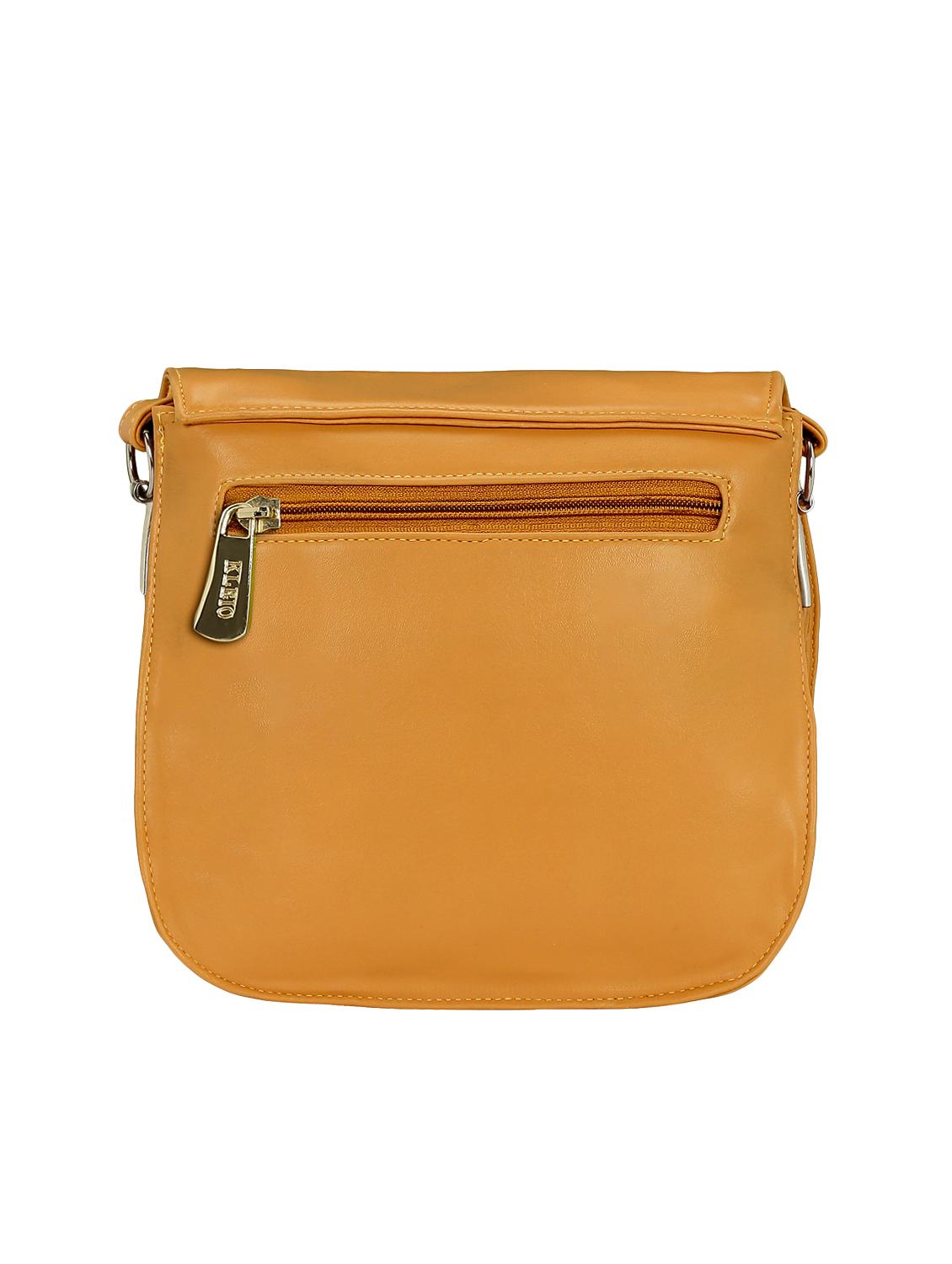 yellow leatherette  regular sling bag - 15166493 -  Standard Image - 1