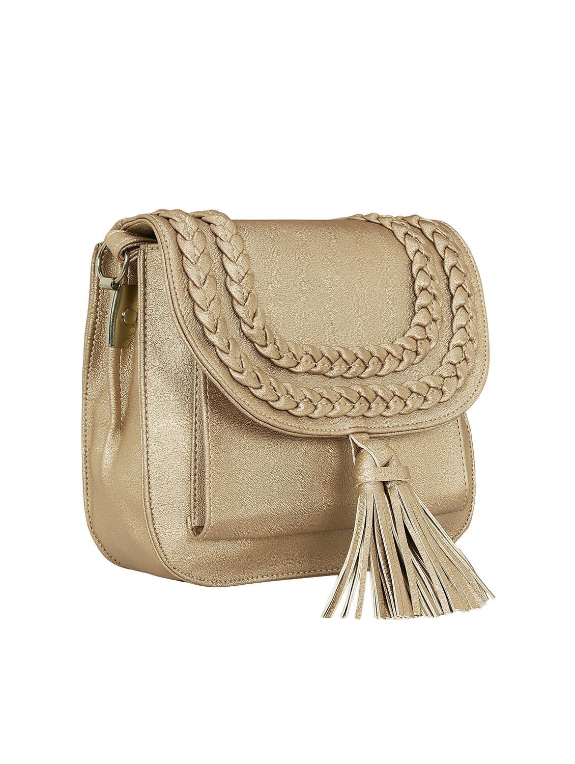 beige leatherette regular sling bag - 15166501 - Standard Image - 4