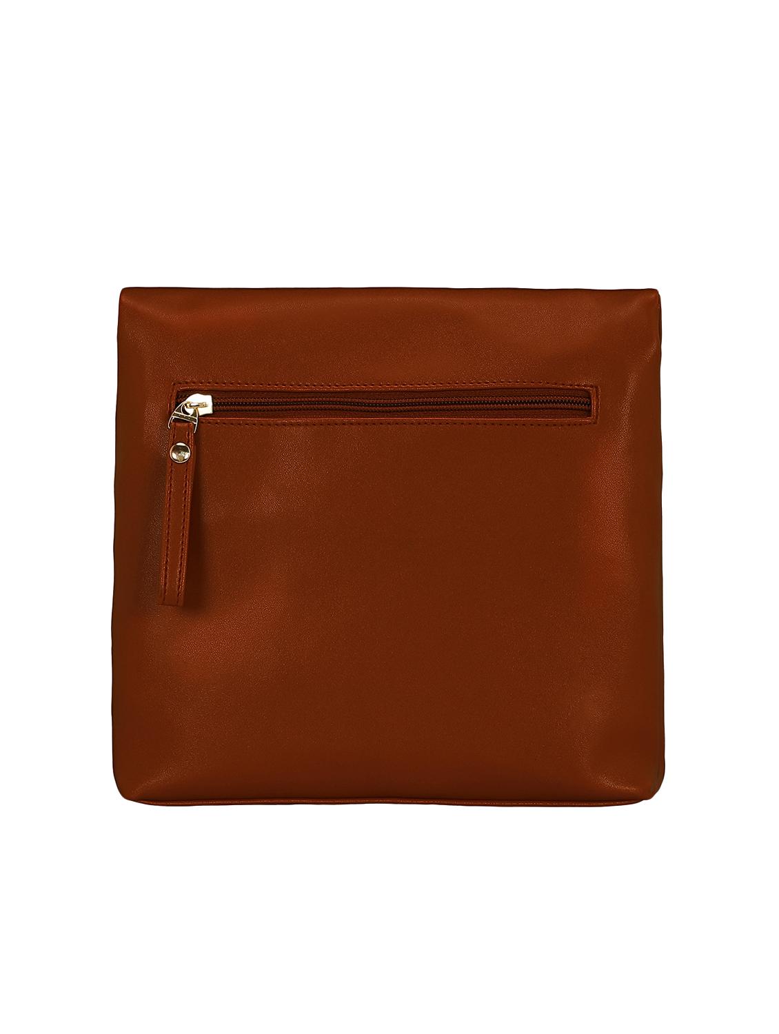 tan leatherette  regular sling bag - 15166534 -  Standard Image - 1