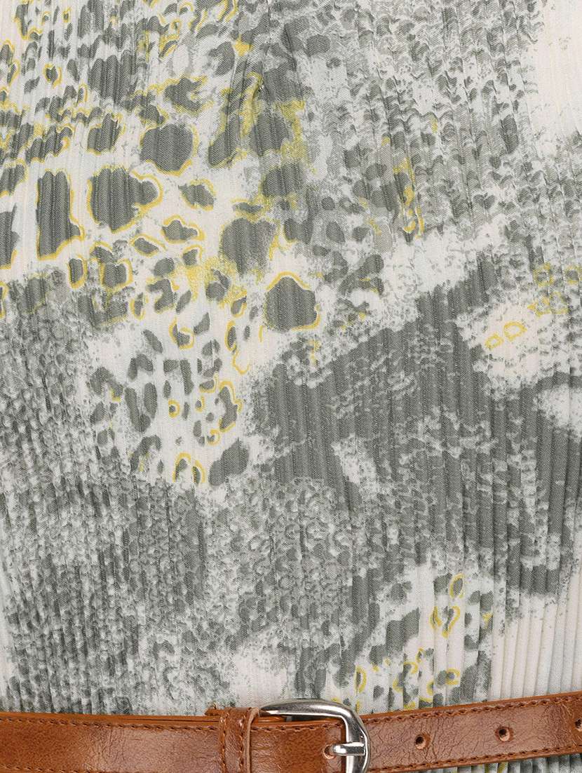 women's belted printed dress - 15169497 -  Standard Image - 4