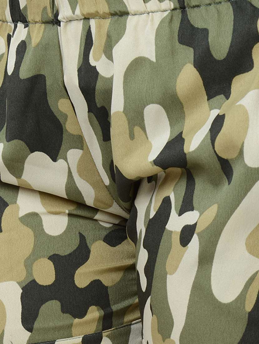 green printed nylon shorts - 15169779 -  Standard Image - 4