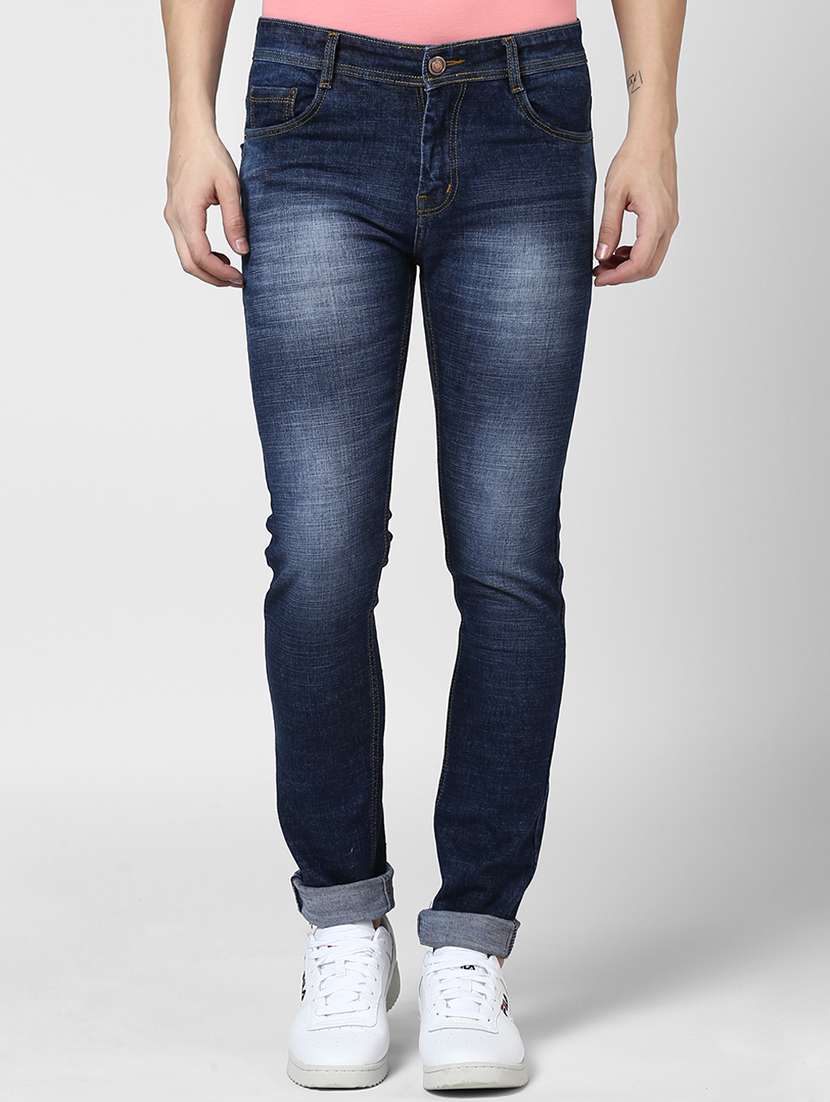 mens slim fit plain jeans