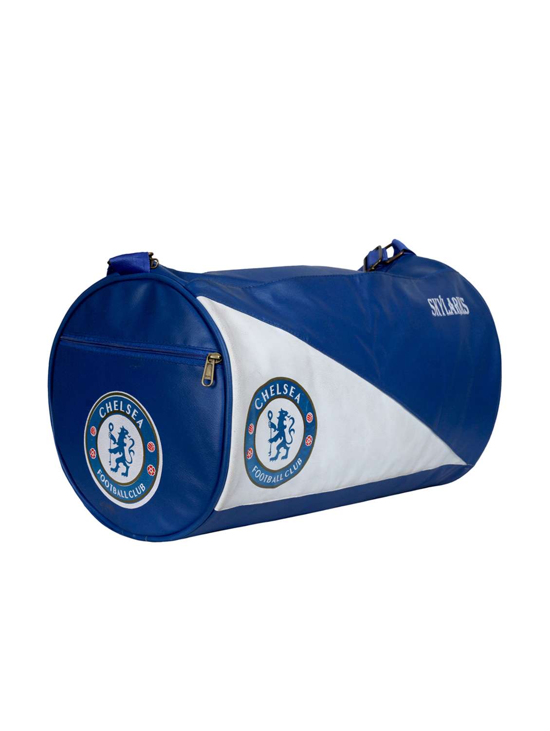 blue leatherette  dufflebag - 15176831 -  Standard Image - 4