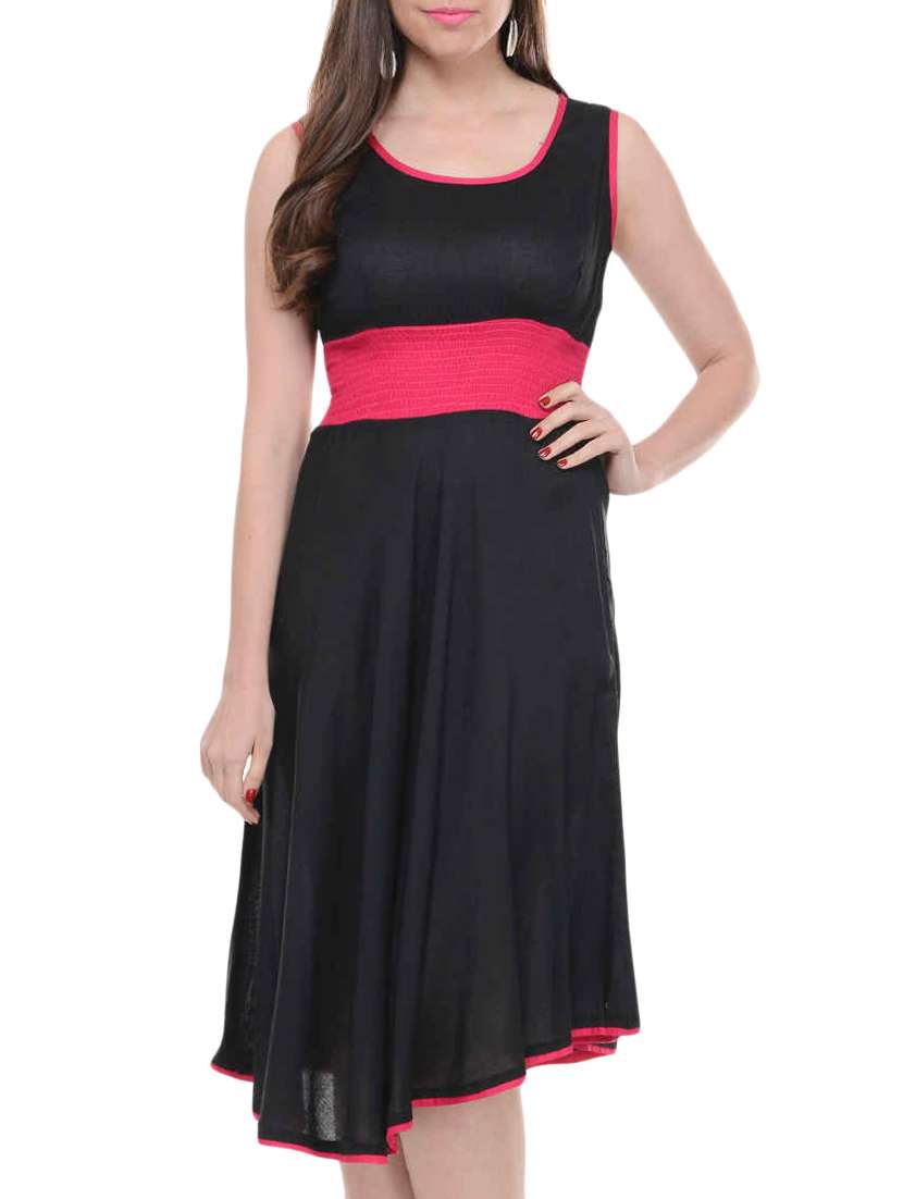 women's asymmetric knee length dress