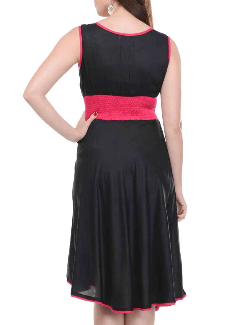 women's asymmetric knee length dress - 15180511 -  Standard Image - 1