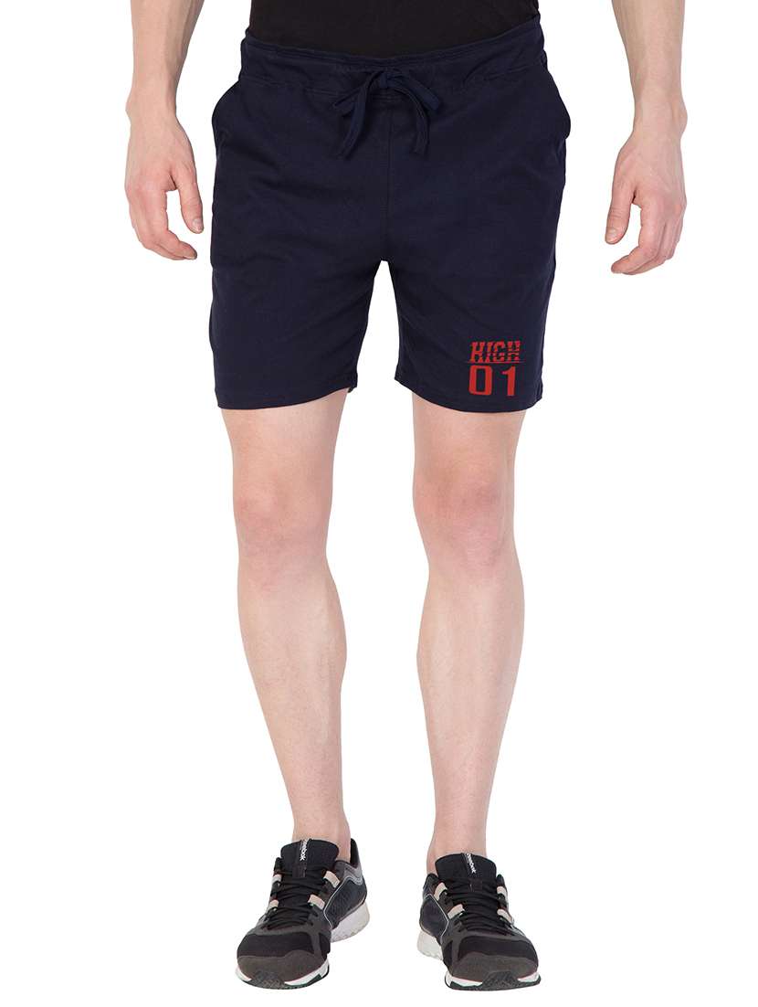 navy blue cotton shorts