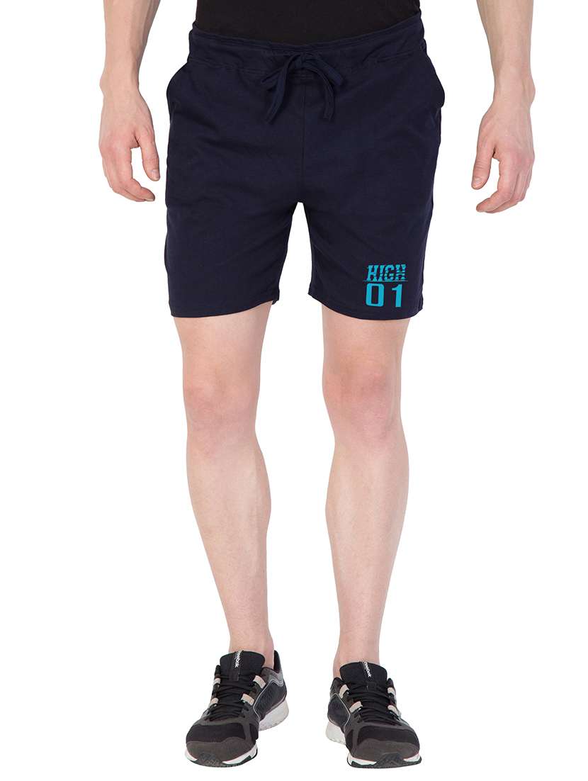 navy blue cotton shorts