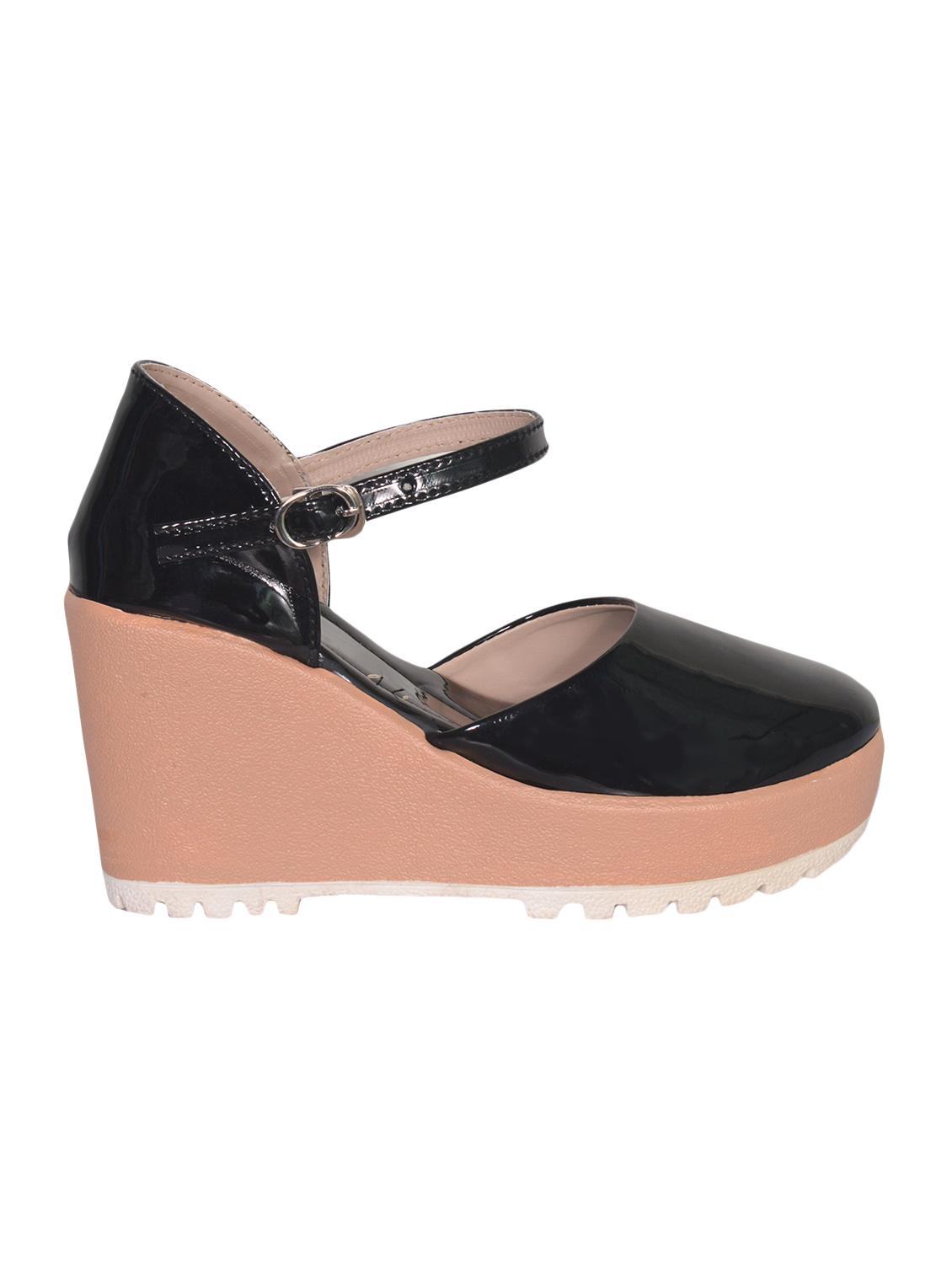 black ankle strap wedge - 15186592 - Standard Image - 1