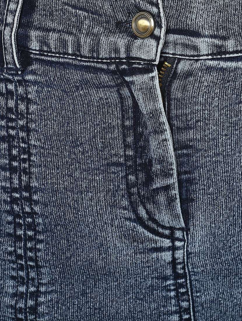 blue denim skirt - 15191780 - Standard Image - 4