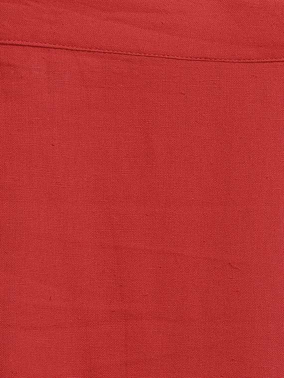 red cotton kurta skirt - 15195190 - Standard Image - 4