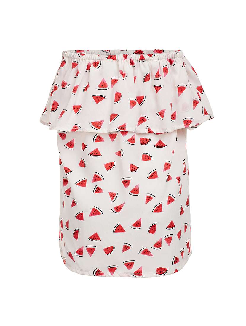 white polyester top - 15195435 - Standard Image - 1