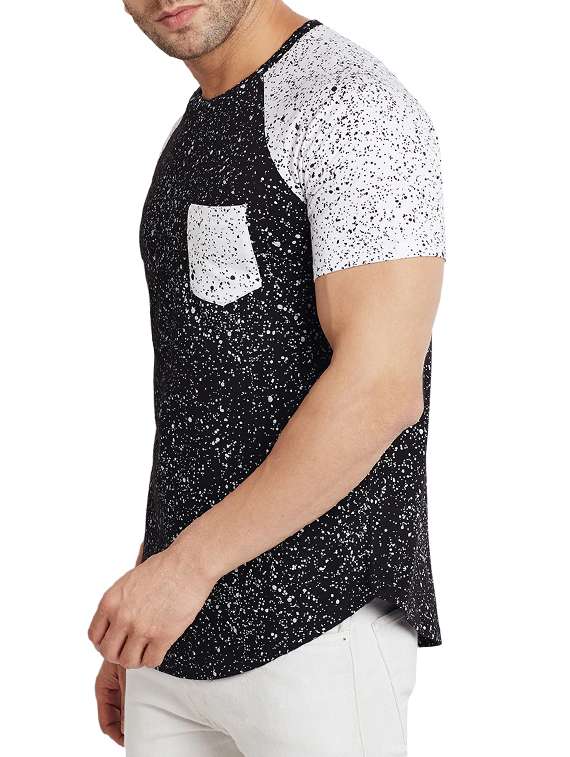 black monochrome pocket t-shirt - 15200577 -  Standard Image - 1