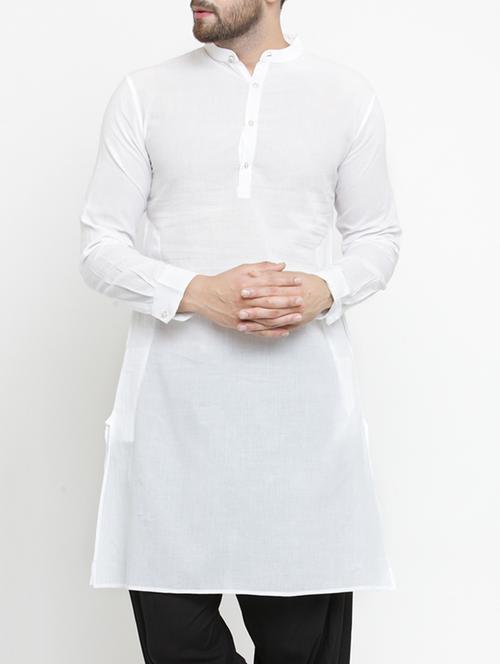 white solid medium kurta - 15204751 - Standard Image - 0
