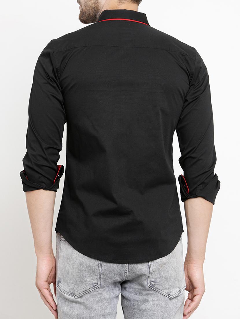 mens solid casual shirt - 15206157 - Standard Image - 1