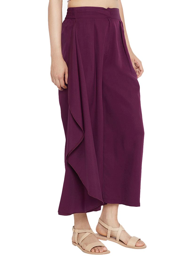 ruffle detail solid palazzo - 15208274 - Standard Image - 1