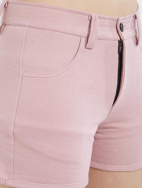 pink cotton shorts - 15213063 - Standard Image - 4